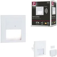 Paulmann LED Einbauleuchte LED Wandeinbauleuchte Tsaro eckig 80x36mm, LED fest integriert, Warmweiß