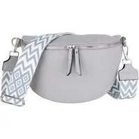 MIRROSI Bauchtasche Damen Taschen, Umhängetasche, Brusttasche, 26x18x9cm Veganes Leder (Schultertasche für jeden Anlass), Crossbody Bag, Bohemian gemusterten& verstellbaren Schulterriemen