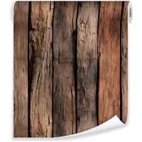Wallarena Fototapete Vliestapete Holz Bretter Natur Modern 50cm×10m, glatt, 50 x 1000 cm