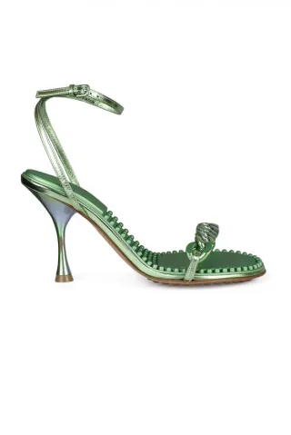 Bottega Veneta Dot Sandalen Grün
