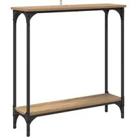 vidaXL Beistelltisch Konsolentisch Artisan-Eiche 75 x 22,5 x 75 cm Holzwerkstoff (1-St)