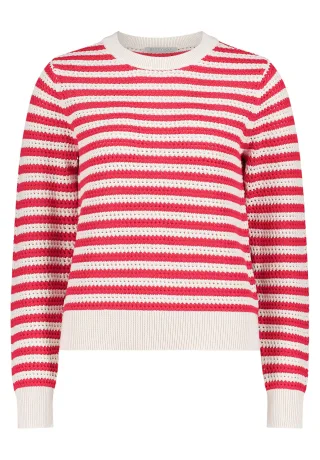 Betty & Co - Strickpullover cream/red - Gr. - 42
