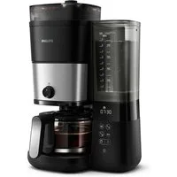 Philips Kaffeemaschine mit Mahlwerk HD7900/90 All-in-1 Brew mit abnehmbarem Duo-Kaffeebohnenbehälter, Permanentfilter 1x4, mit Intensitätseinstellung, Glaskanne, Timer, Permanentfilter inkl.