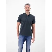LERROS Poloshirt Poloshirt, unifarben aus gestreiftem Piqué-Gewebe