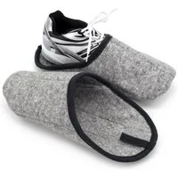Pantoffelmann Museumspantoffel leicht faltbar Überzieher Überpantoffel Überschuh Pantoffel (1 Paar) Filzpantoffeln, Gästepantoffel besonders leicht