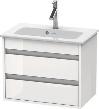 Duravit Ketho Waschtischunterbau wandhängend Weiß Hochglanz 600x385x480 mm - KT645202222 KT645202222