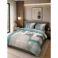 Sansibar Sylt Bettwäsche Bettwäsche Paint mit modernem Pinselstrich-Design, 100% Baumwolle, Baumwolle, 2 teilig, edel und hochwertig, weich, hautfreundlich, pflegeleicht