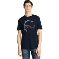 TOM TAILOR Denim Kurzarmshirt mit Logo-Print