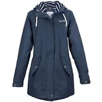 Regenliebe Regenjacke Friesennerz taillierter Regenmantel mit verstellbaren Kapuze