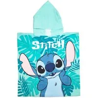 Disney Badeponcho Disney Lilo & Stitch Kinder Badeponcho – Kapuzenhandtuch 55x110 cm, Polyester, Kapuze, 55x110 cm
