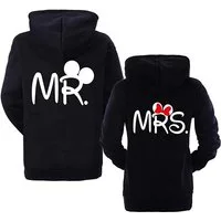 Couples Shop Kapuzenpullover Mr & Mrs Mister Misses Hoodie Pullover mit modischem Print