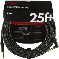 Fender Instrumentenkabel, Deluxe Tweed Instrument Cable BLK 7,5 m - Instrumentenkabel