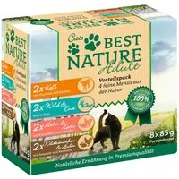 Best Nature Multi-Pack Nassfutter für Katzen, 8x 85g, Nassfutter für: Katzen
