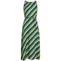 King Louie Sommerkleid Hazel Midi Dress Cliff - gestreiftes Kleid - Damenkleid - Midikleid