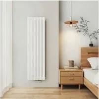 EMKE Heizkörper Flach Vertikal Einlagig Design Paneelheizkörper Höhe: 160/180cm, 751W für 8qm Raum Mittelanschluss Weiß