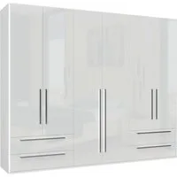 OTTO home Kleiderschrank Piano, UV lackiert, hochglänzend in beige oder weiß, FSC-zertifiziert (mit 4 Schubladen) 272 oder 317cm breit, Höhe 224cm, mit Soft-Close Funktion