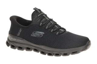 Skechers 233010 BBK GLIDE STEP - NOXUS Herren Slip-Ins Sneaker Schwarz