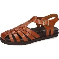 Melvin & Hamilton Siri 1 Leder-Sandalen für Damen Sandale Plateausohlen, Echtes Leder, Vegetabile Gerbung
