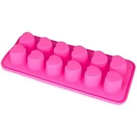 wisefood Silikonform 2-tlg., Silikonform Herzen - pink 26x11x3cm -, (2-tlg)