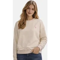 U.S. Polo Assn. Sweatshirt USKalatine Pullover Rundhals – Baumwollmix Sweater Weicher Rundhalspullover mit Stretch und Logo-Stickerei