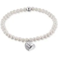 Engelsrufer Perlenarmband HERZFLÜGEL CHARM, mit Süßwasserzuchtperle