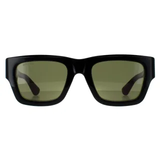 Gucci Square Herren Schwarz mit Grün und Rot Grün GG1668S