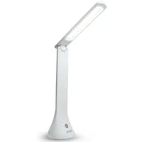 EAXUS LED Schreibtischlampe Moderne Touch Tischleuchte mit 3 Helligkeitsstufen, LED fest integriert, Tageslichtweiß, Stromversorgung über USB oder Batterien
