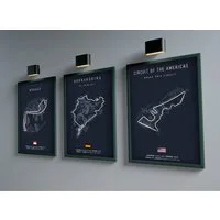 JUSTGOODMOOD Poster Formel 1 2026 Rennstrecken Großer Preis von Monaco Monza Spa Francorch, Monaco (1 St)