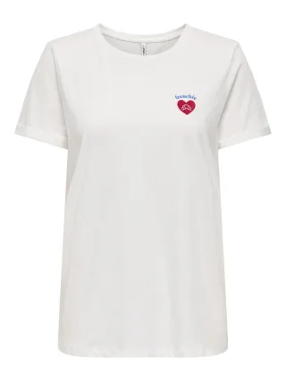 ONLY - T-shirt - Lalli weiß - Gr. - L