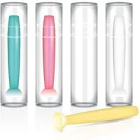 JB White Kontaktlinsenbehälter 4er Set Kontaktlinsensauger für harte Linsen, Linsensauger, 4x Sauger für Jahreslinsen, Ortho-K Kontaktlinsen