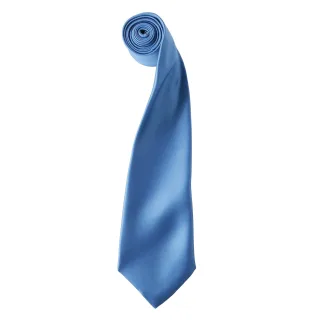 Premier Herren-Krawatte aus Satin (schmale Klinge) (mittelblau)