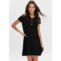 ONLY Minikleid ONLBERA BACK LACE UP S/S DRESS JRS NOOS Viskosemischung, regular fit, Rundhals