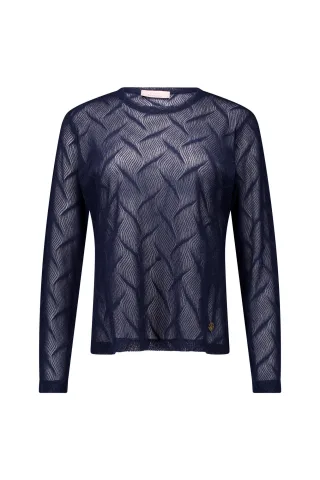 Studio Anneloes - Reagan lace top dark blue - Gr. - S