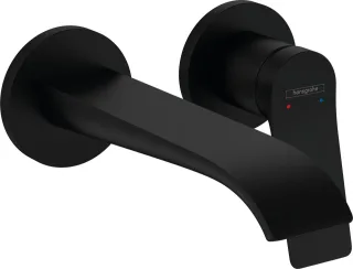 Hansgrohe 2-Loch Waschtischmischer Unterputz Vivenis F-Set 195 mm Auslauf mattschwarz, 75050670 75050670