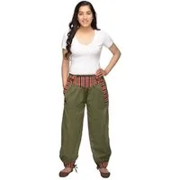 SIMANDRA Stoffhose Thamel Freizeithose Thamel Stoffhose mit breitem gewebtem Bund (Damen, 1-tlg) elastischer Bund