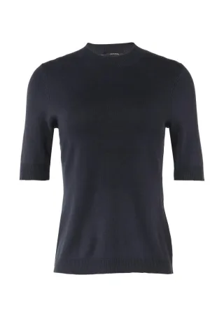 comma - Feinstrickpullover im Slim Fit blau - Gr. - 44