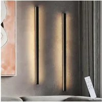 Nettlife LED Wandleuchte Schwarz Modern 60CM 21W Up Down innen Wandbeleuchtung, Dimmbar, LED fest integriert, Warmweiß, Neutralweiß, Kaltweiß, für Flur Treppenhaus Wohnzimmer Kinderzimmer Schlafzimmer