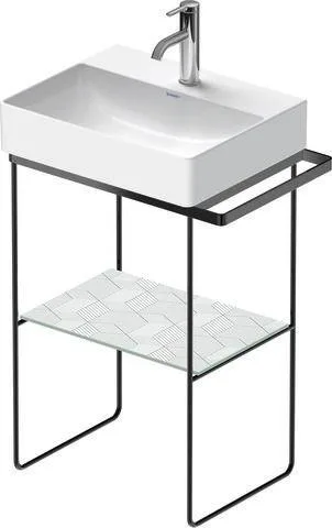 Duravit DuraSquare Metallkonsole Schwarz Matt 565x380x470 mm - 0031324600 31324600