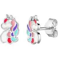 Firetti Paar Ohrstecker Schmuck Geschenk Silber 925 Ohrschmuck Ohrringe Einhorn