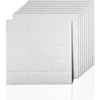 Zaewry 3D-Tapete 3D-Wandpaneele Selbstklebend, 10 Stück Wandverkleidung Selbstklebend, (10 St), 35x38 cm Wandaufkleber Wasserdicht Wandtapete