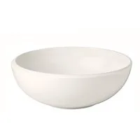 Villeroy & Boch Salatschüssel NewMoon mittelgroße Schüssel, 2,2 l, weiß, Porzellan, (1-tlg), Premium Porcelain, mikrow.- & spülm.sicher, Made in Germany