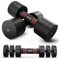 NEOLYMP Kurzhantel 2er Set verstellbare Kurzhanteln 1,75 - 10 kg – verstellbare Hanteln, (Kurzhanteln aus massivem Stahl mit rutschfestem Schaumstoffgriff)
