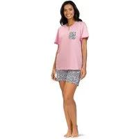 comtessa Shorty Summer Whisper (Set, 2 tlg., 2-teilig) Damen Pyjama 2-teilig Shorts Baumwolle geknöpft große Größen