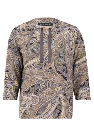 Betty Barclay - Sweatshirt grau/beige - Gr. - 38