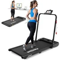 FLEXISPOT Laufband Walking Pad DynamiX, 1-6/10 km/h, LED-Display&Kabellose Fernbedienung (LED-Display & Kabellose Fernbedienung, rutschfest & gedämpft), Mit Schmiermitteln, für Zuhause & Büro, Max. 140 KG