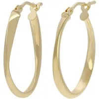 Firetti Paar Creolen Schmuck Geschenk Gold 585 Ohrschmuck Ohrringe gedreht
