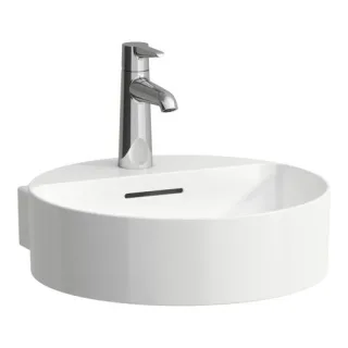 Laufen Val Handwaschbecken 81128.1, 1 Hahnloch ohne Überlauf  H8112810001111