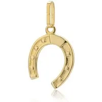 NKlaus Kettenanhänger Kettenanhänger Hufeisen 333 Gelb Gold 13,5mm klein