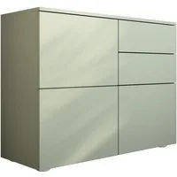 borchardt Möbel Kommode Rova, Sideboard Breite 93 cm, Push-To-Open, verstellbare Einlegeböden, viel Stauraum, Breite 93cm