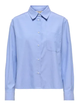 ONLY - ONLCURLA OXFORD L/S SHIRT CC WVN - Gr. - XS